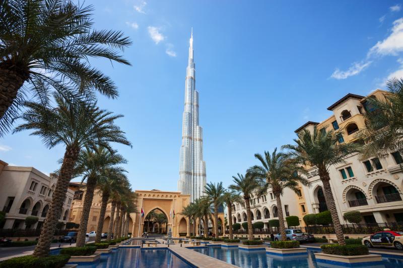 Burj Khalifa - skyscraper in Dubai - world's tallest structure