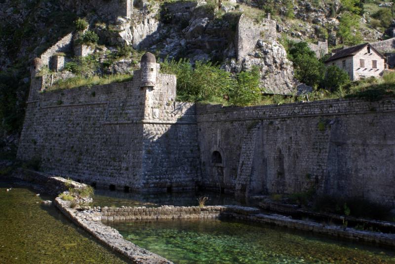 old wall in Kotor Montenegro