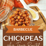bbq chickpeas that were roasted in the air fryer