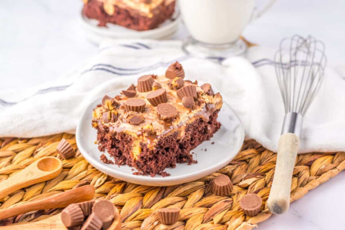 chocolate peanut butter poke cake