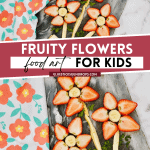fruity flowers collage for pinterest with text overlay
