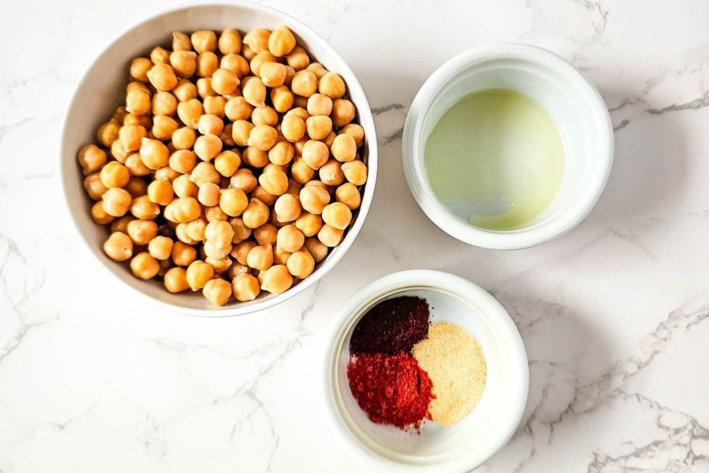 ingredients for air fryer bbq chickpeas
