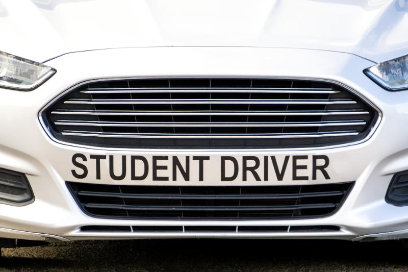 student driver car