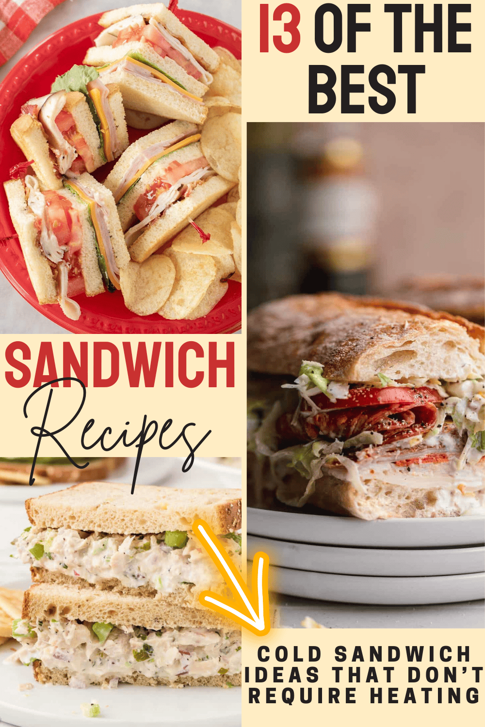 13 Cold Sandwich Recipes for Your Lunchbox or Picnic Basket