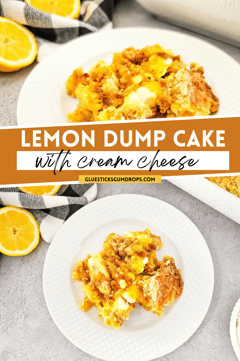 Easy Lemon Dump Cake With Cream Cheese