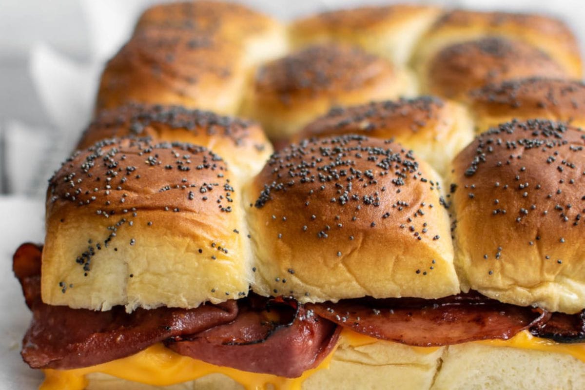 fried bologna sliders