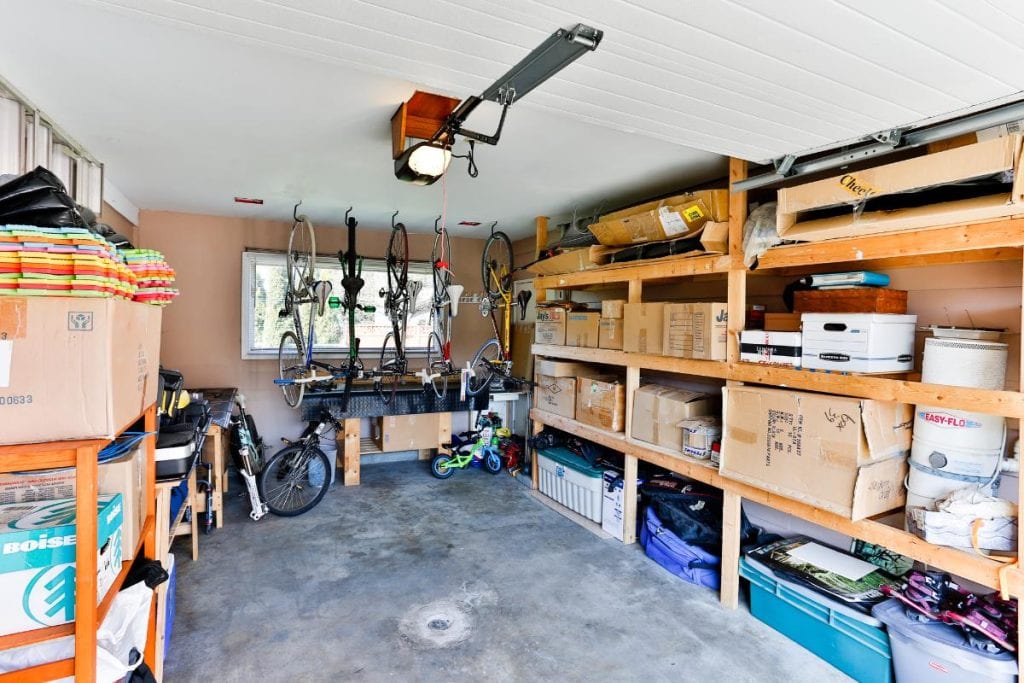 an organized garage