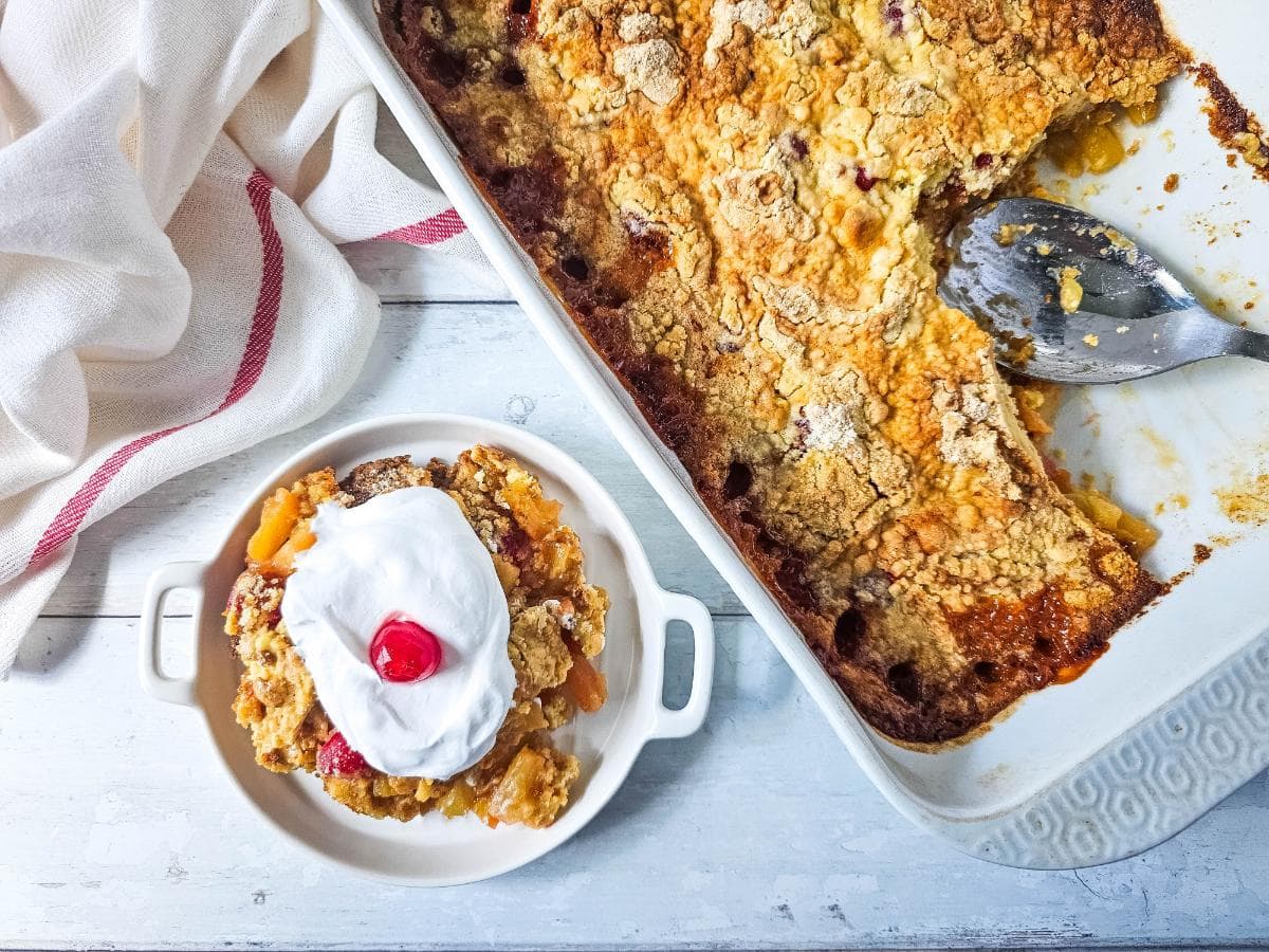 Pineapple Upside Down Dump Cake Recipe 5 Ingredients