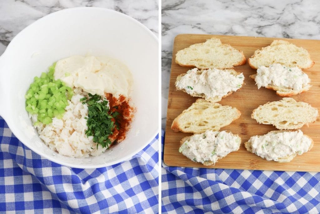 process for making crab salad sandwiches