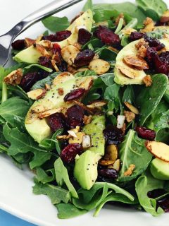 spinach salad with avocado