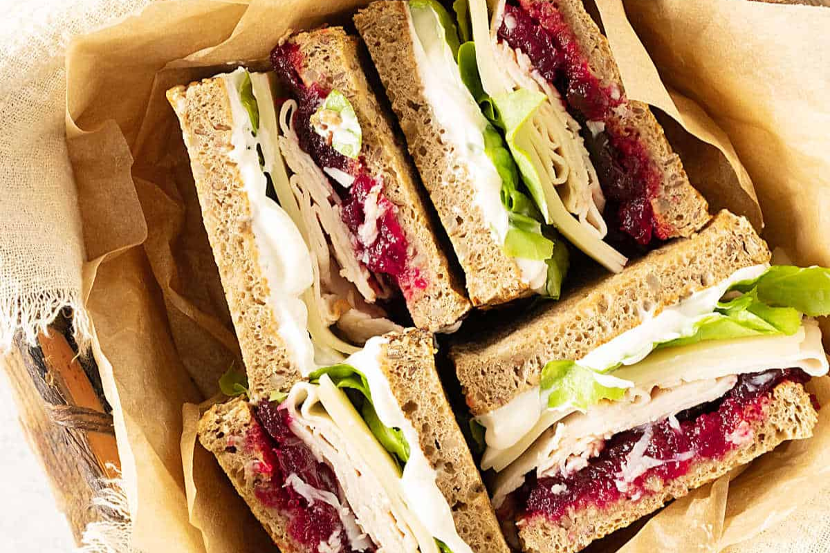 turkey cranberry sandwiches