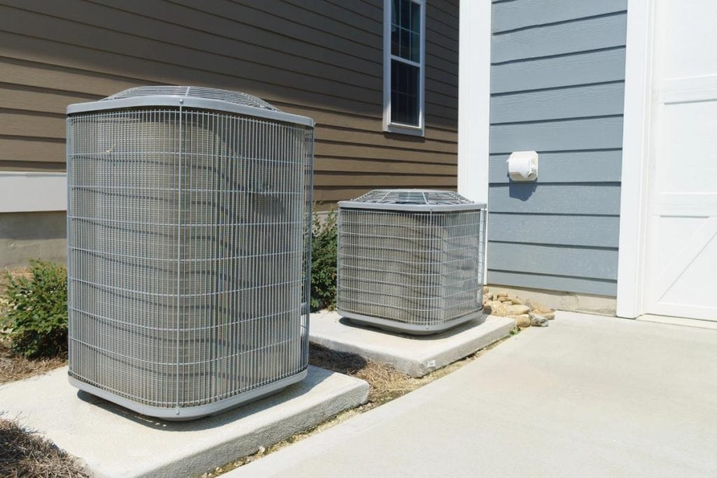 central AC units outside a home