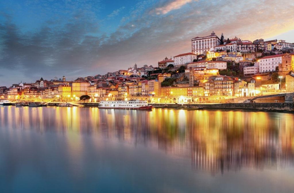 portugal skyline at night