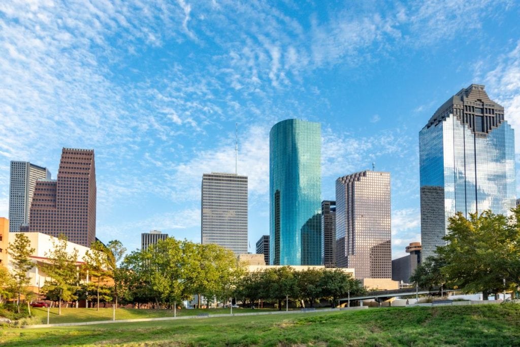 skyline of Houston, TX