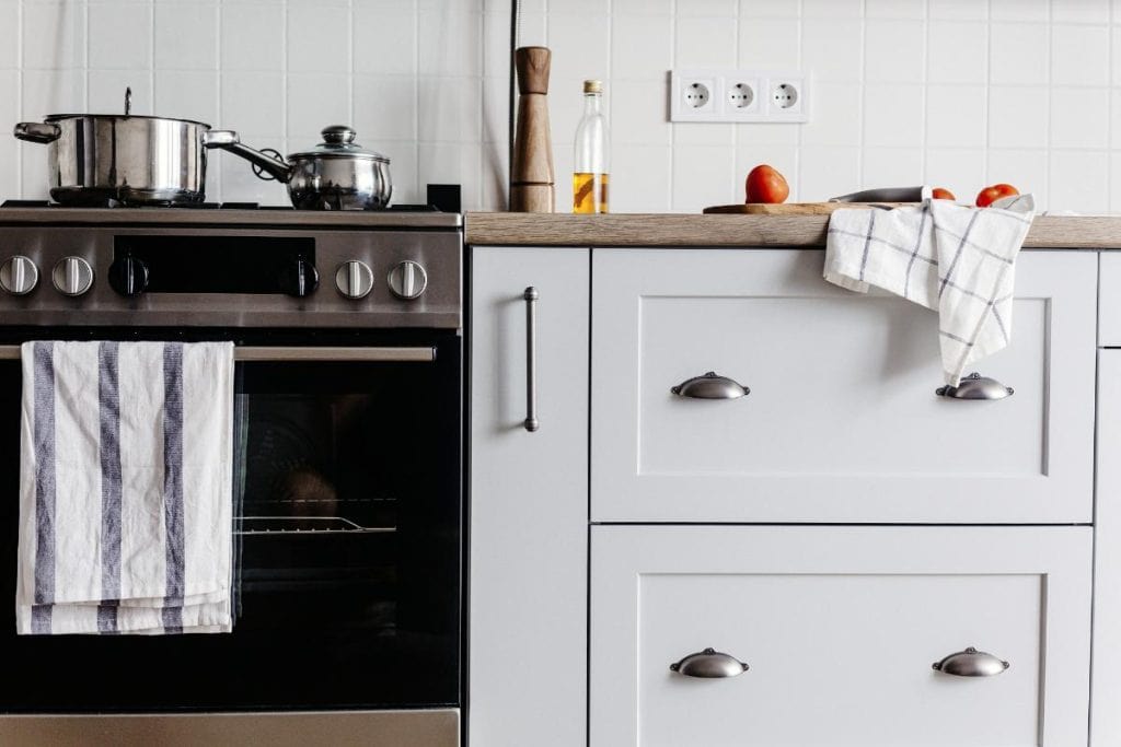 stove in kitchen