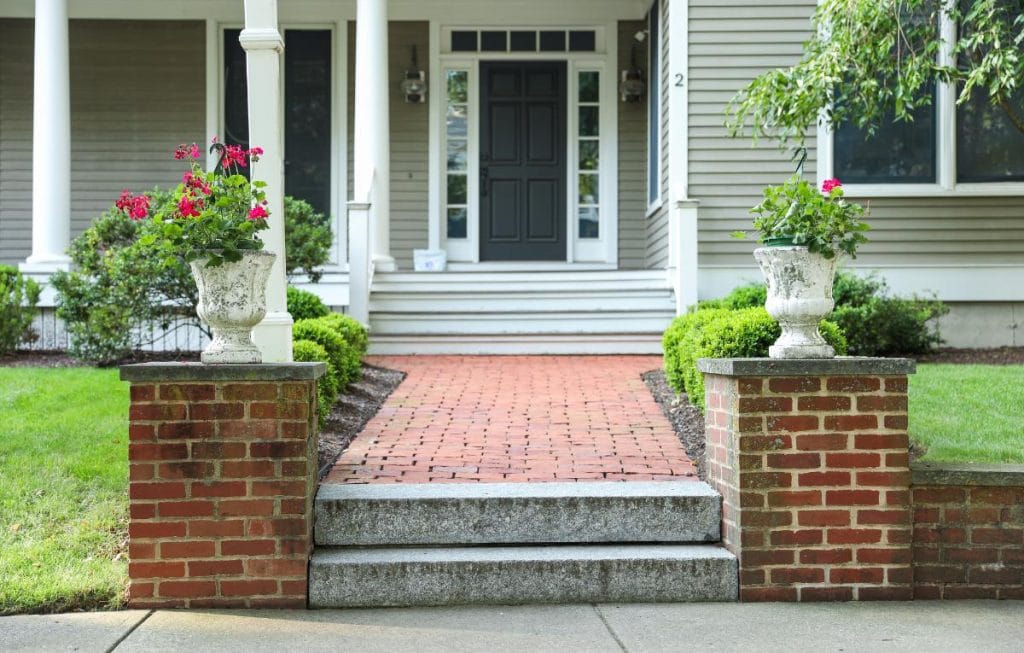 walkway leading to a front door