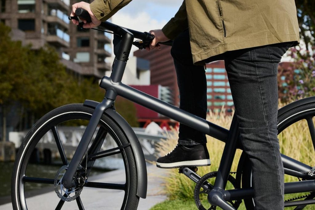 man with black ebike