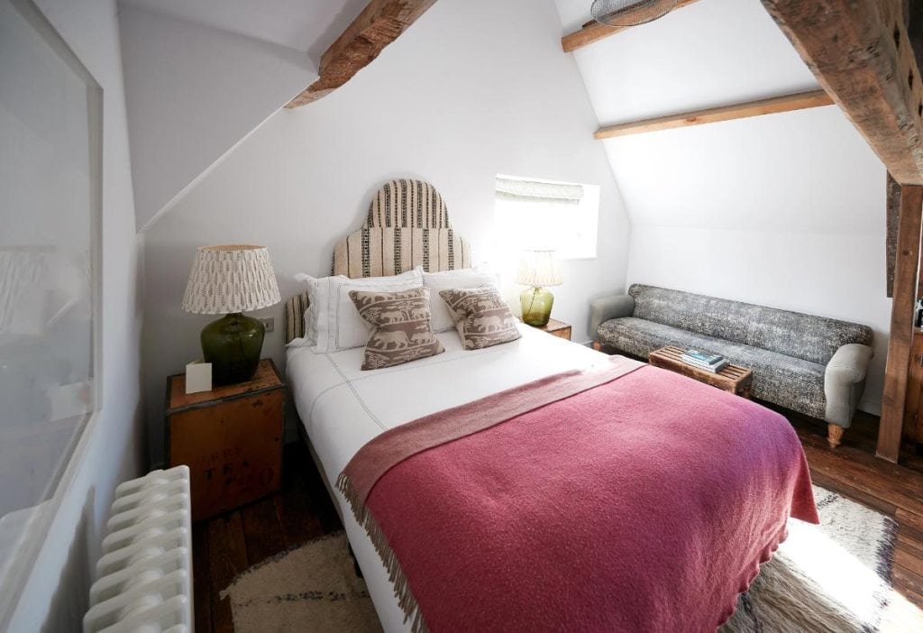 neat and tidy bedroom at a rental home