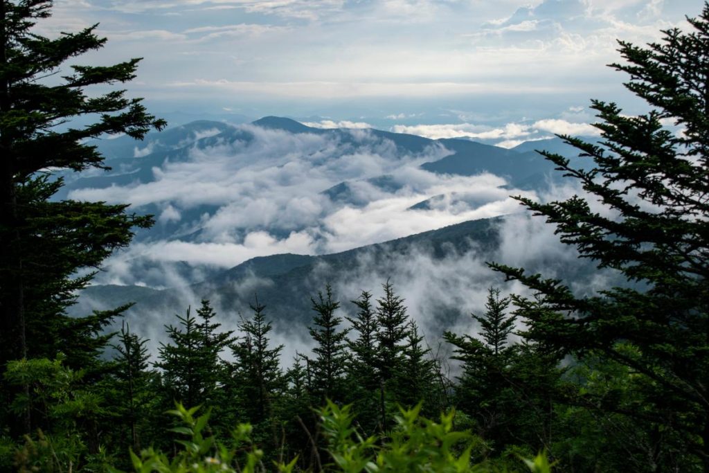 post-storm overlook at Kuwohi (Clingman's Dome)