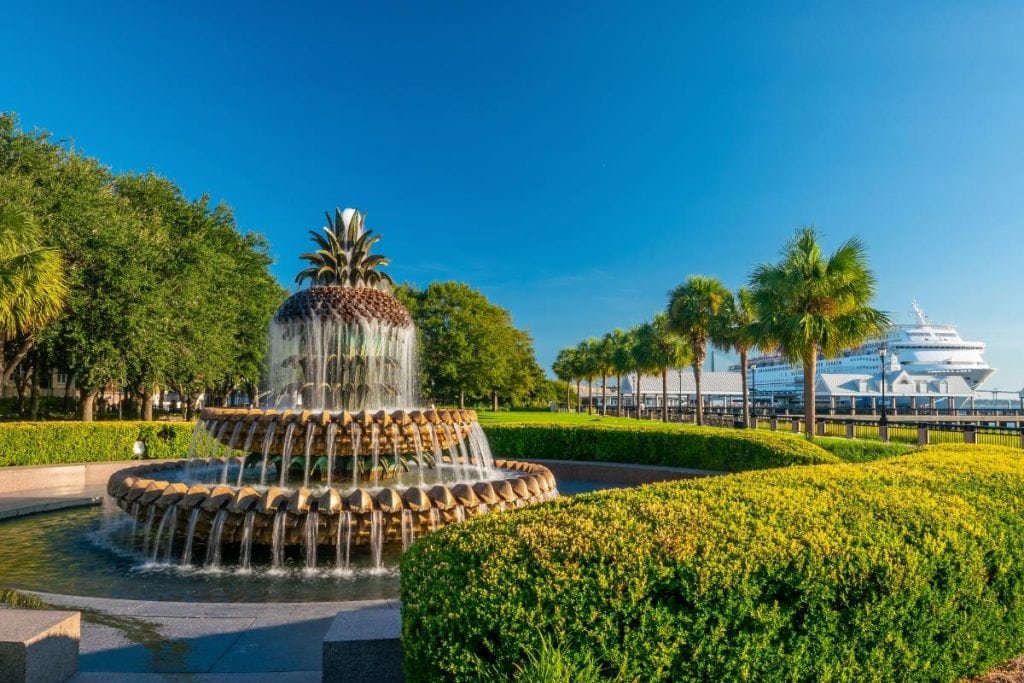 a fountain in charleston sc