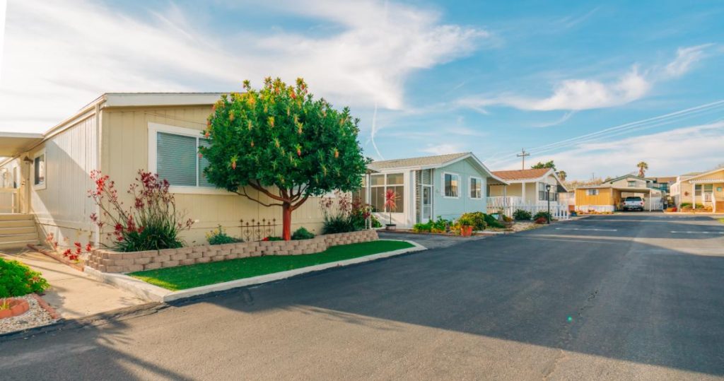 cute mobile home park for seniors