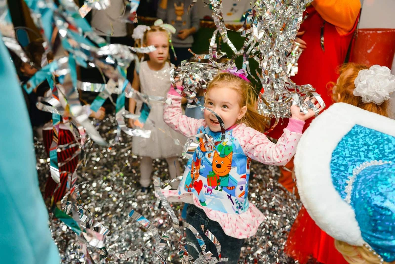 girl celebrating at a party