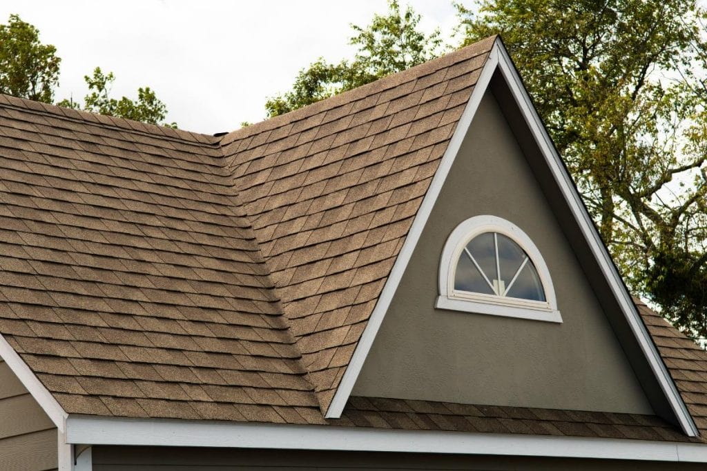 house with asphalt shingles