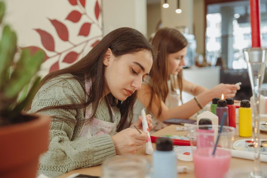 painting candles