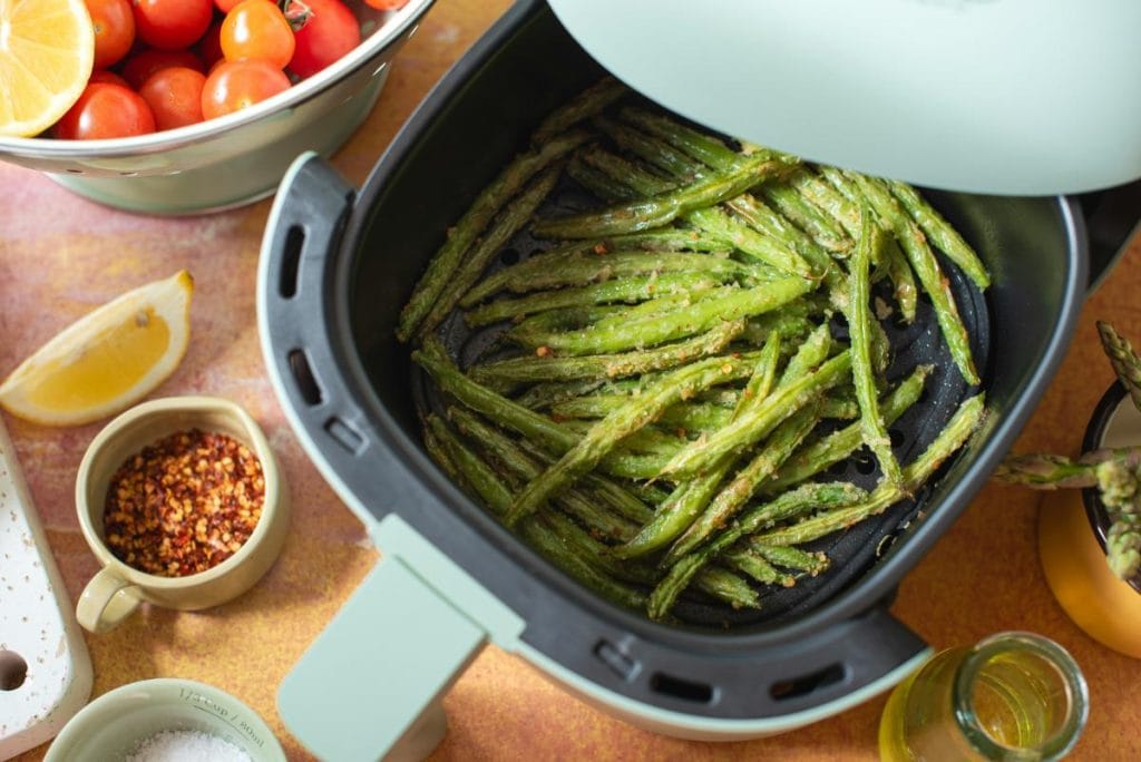 green beans cooked in the air fryer