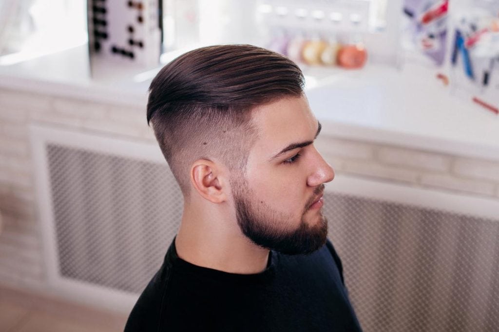 man with sleek and styled hair