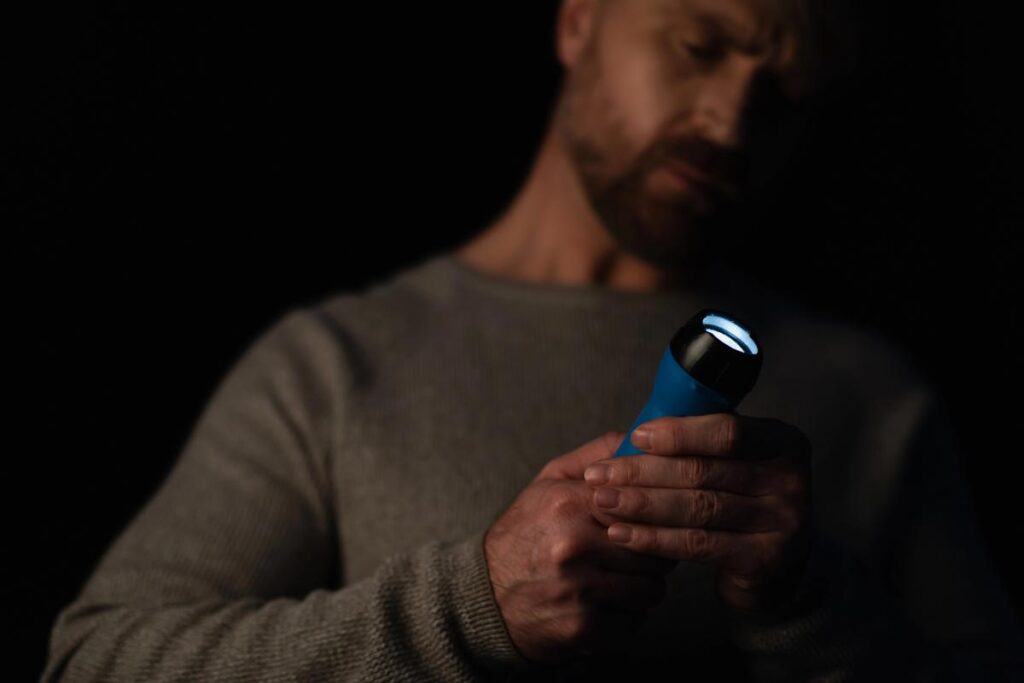 prepare for a power outage by keeping flashlights and batteries on hand