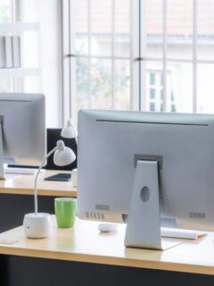 tidy office with two desks
