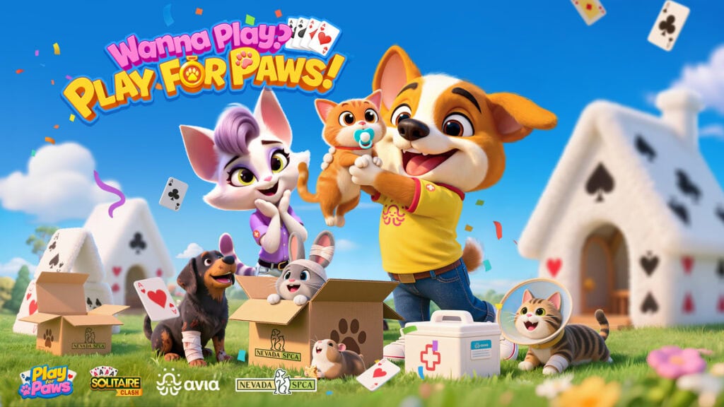 graphic of the play for paws game charity event