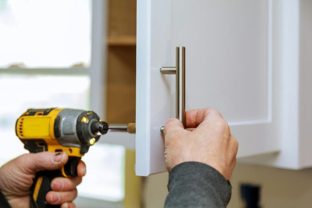 installing cabinet hardware