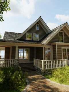 a well-maintained home with landscaping