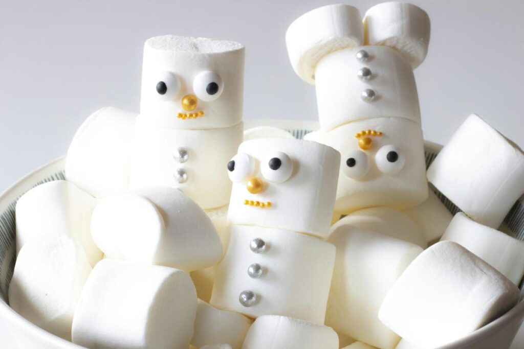 marshmallow snowmen