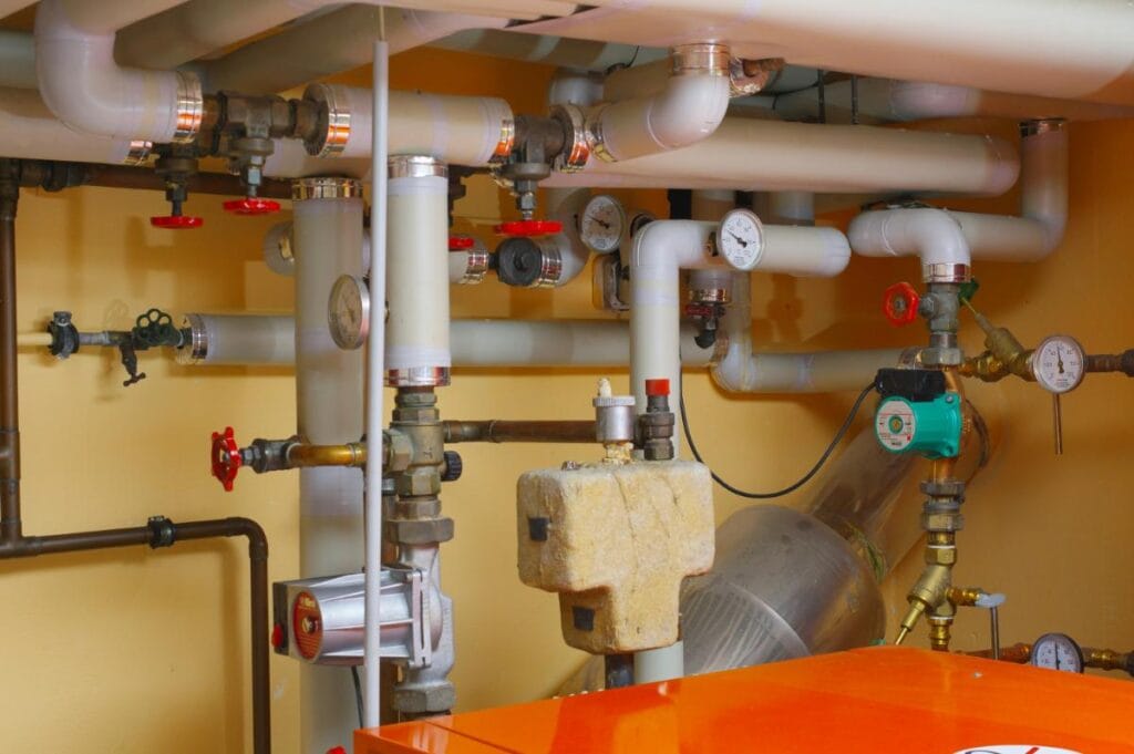 pipes and valves that may require plumbing repair