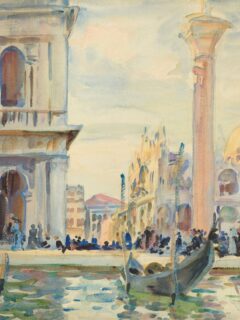 The Piazzetta painting Attributed to John Singer Sargent