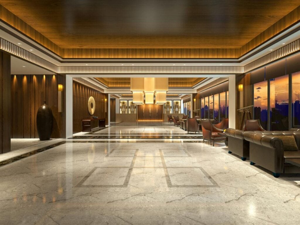 hotel lobby or Law office lobby for estate and probate consultations.