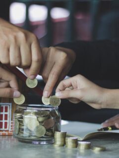 family saving money