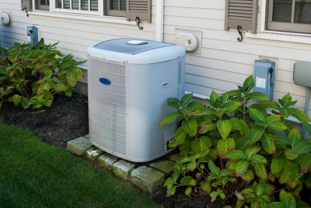 hvac system outside home