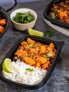 meal preps with chicken and rice