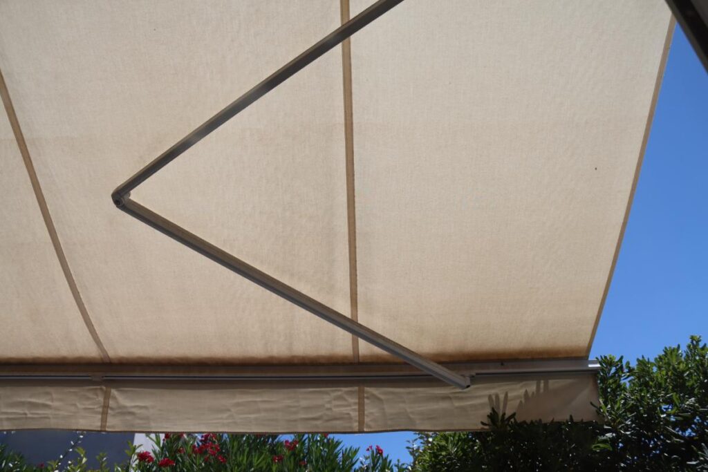 sun awning or privacy blinds for patio